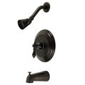 Kingston Brass KB3635ACL Single-Handle Tub and Shower Faucet, Oil Rubbed Bronze KB3635ACL